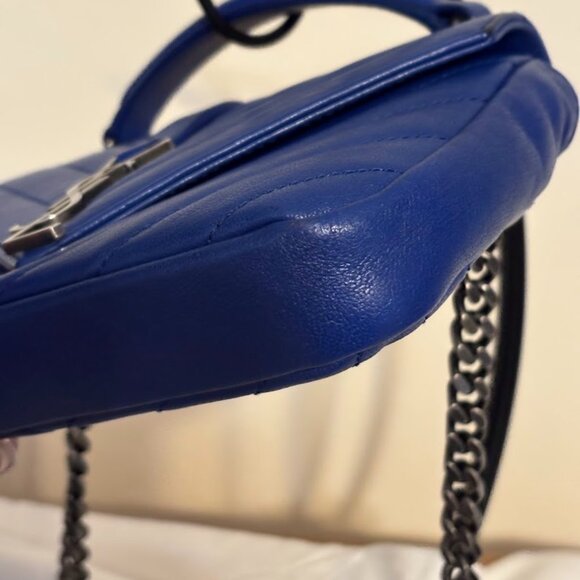 Beautiful YSL Cobalt Blue Small Bag - Excellent Condition - Picture 12 of 16
